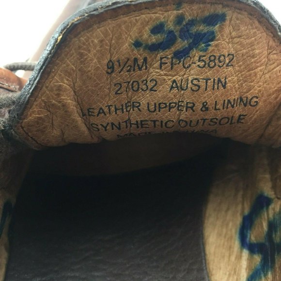 Cabelas Classic Leather Oxford Shoes Mens 9.5 M Loafers FPC-5892 Austin Casual main image 9